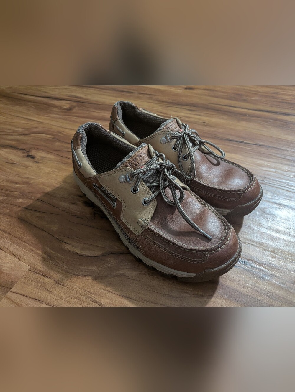 Mens Size 10M Sperry Sea Kite Sport Moc waterproof boat shoes, Leather, Loafers
